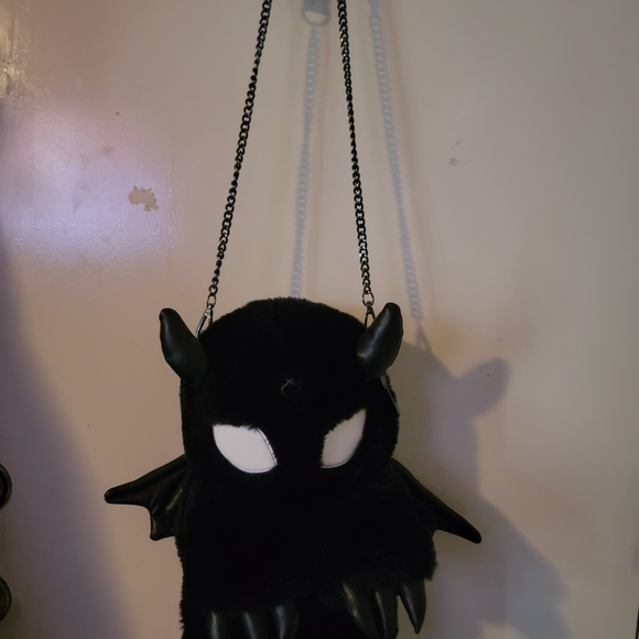 Killstar Black Plush Demon Bag - Picture 2 of 4
